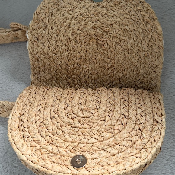 ZIMMERMANN Embroidered Raffia Belt Bag in Natural - Picture 5 of 8